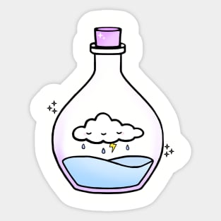 Storm Cloud Potion Bottle Sticker